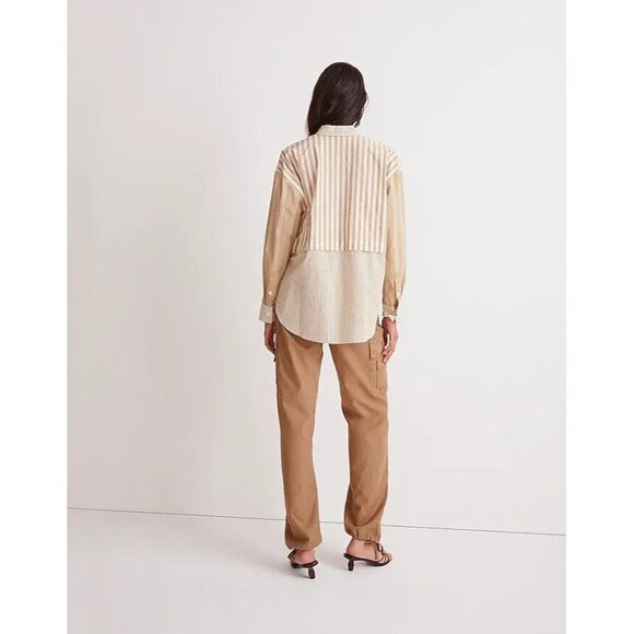 Madewell Womens Modular‎ Oversize Cotton Button-Up Shirt Size Medium - Picture 8 of 9